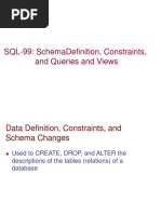 SchemaDefinition, Constraints, and Queries and Views