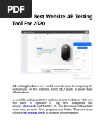 5 of the Best Website AB Testing Tool for 2020