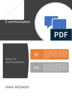 Organizational Communication - Electronic Messages 