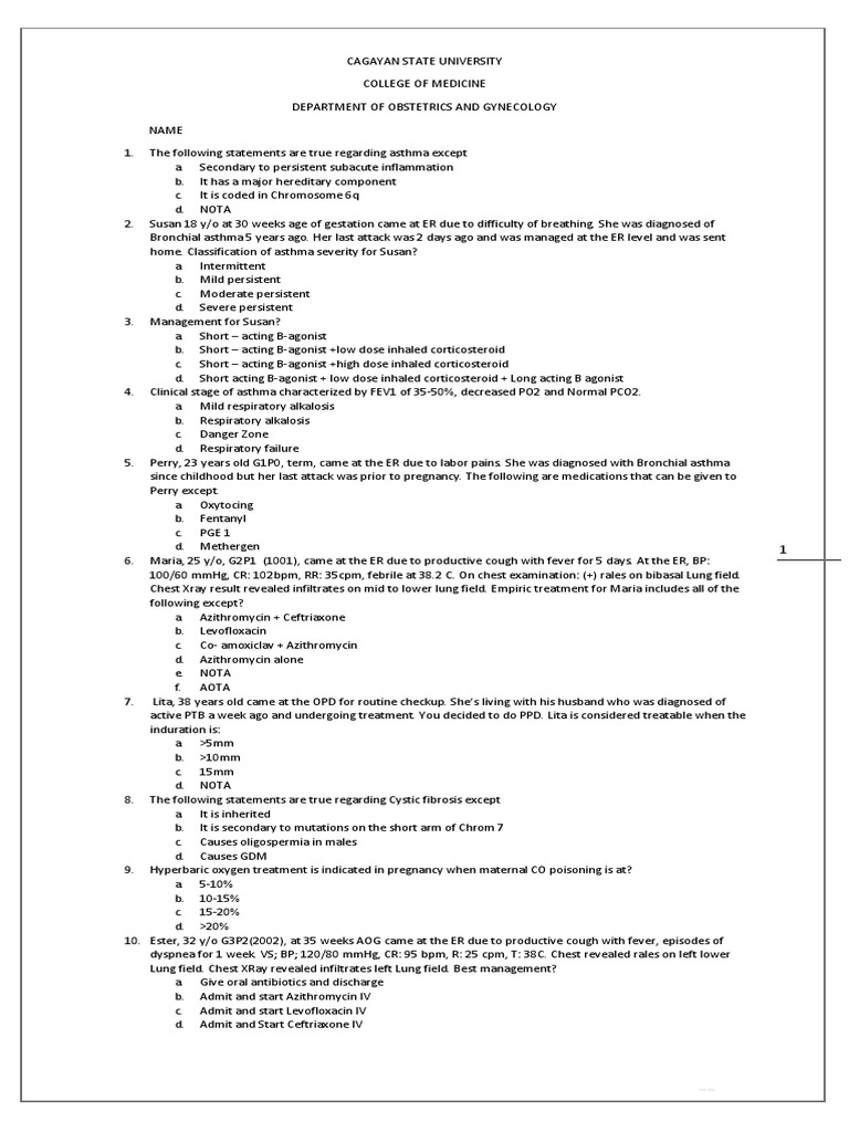 OBGYN Questions Download Free PDF Systemic Lupus Erythematosus