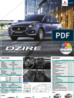 Ficha SWIFT Dzire Agosto 2019