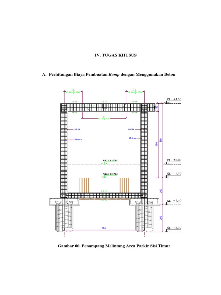 Biaya dan Desain Ramp Beton dan Baja | PDF