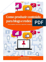 Como Produzir Conteúdo para Blogs E Rede Sociais