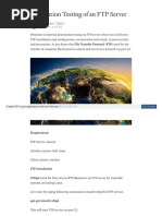 Penetration Testing of An FTP Server PDF
