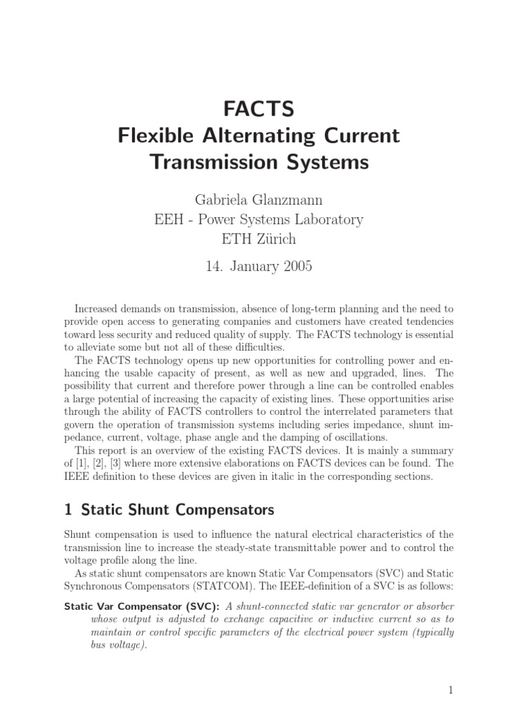 Hvdc And Facts Pdf
