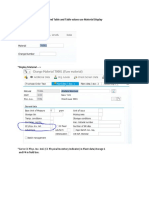 SAP Tables - Find Table and Table Values Use Material Display