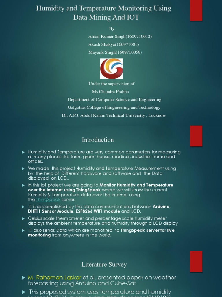 Temperater and Humidity Monitoring Using Iot 2 | PDF | Internet Of ...