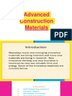 Advanced Construction Materials