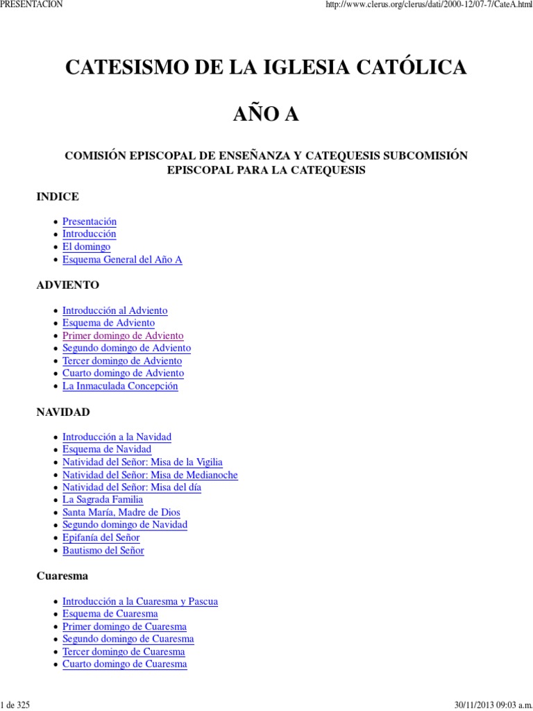 Catecismo de La Iglesia Católica - Ciclo A | PDF | Sermón | Iglesia ...