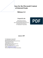 USDA Database For The Flavonoid Content