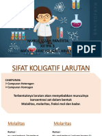 SIFAT KOLIGATIF Larutan Kelas 12