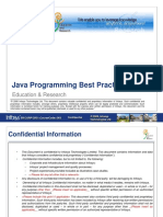 Java Programming Best Practices