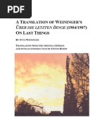 Download On Last Things - Weininger by hmelchiori SN43840549 doc pdf