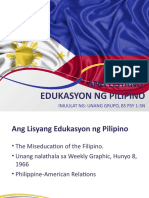 1 Ang Lisyang Edukasyon NG Pilipino