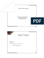 Simple C Program: COMP-573A Microcomputers