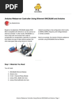 Arduino Webserver Controller Using Ethernet ENC28J