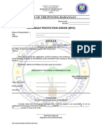 Barangay Protection Order (Bpo)