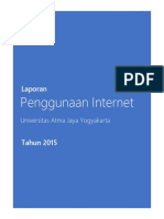 Laporan Penggunaan Bandwidth UAJY Tahun 2015 Publik PDF