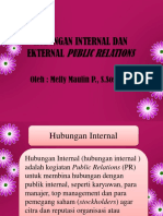 Hubungan Internal Dan Ekternal Public Relations