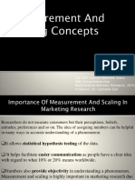 Measurement and Scaling Concepts