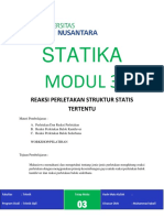 Modul 3 Reaksi Perletakan Struktur Statis Tertentu