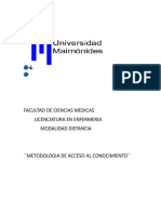 Metodologia de Acceso Al Conocimiento