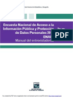 Manual Del Entrevistador ENAID2016 - 2