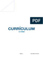 Currículum - PROJECTE VINCULAT AL CENTRE DE PRÀCTIQUES
