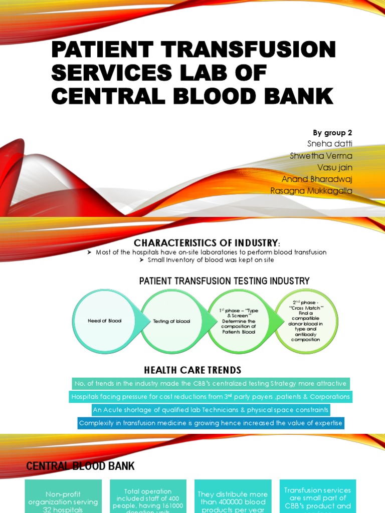Centralized Blood Testing Proposal | PDF | Blood Transfusion | Blood Type