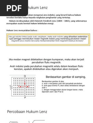 Hukum Lenz Pdf Guru Galeri