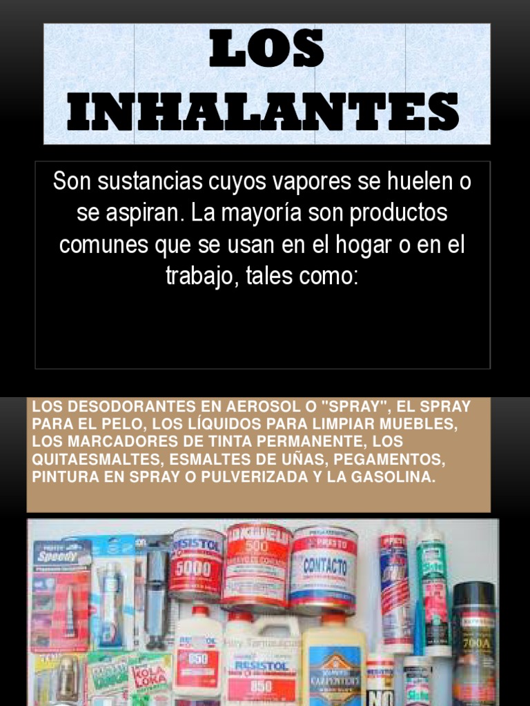 Inhalantes: Tipos y Peligros Asociados | PDF