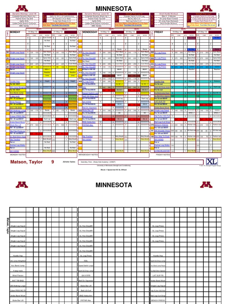 Block 1 Eccentric Below 80 Triphasic Training Single Legs Speed | PDF ...