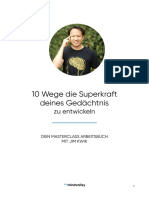 10 Wege Die Superkraft Deines Gedaechtnis Zu Entwickeln Mit Jim Kwik Arbeitsbuch Editable