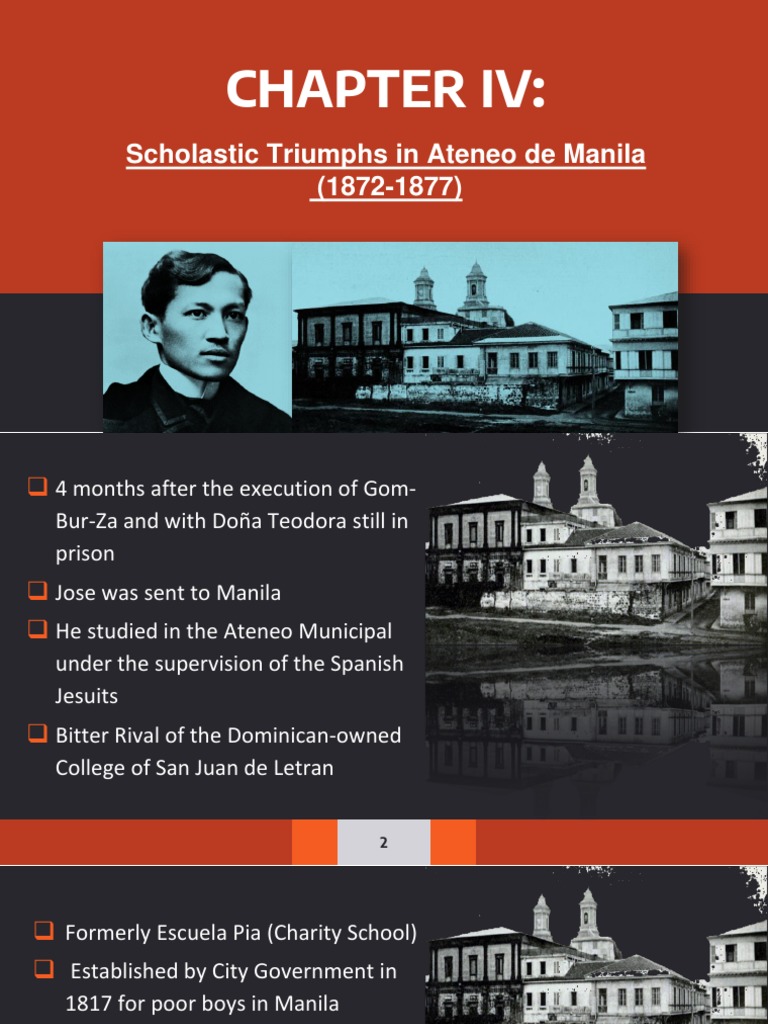 Rizal's Academic Journey at Ateneo | PDF | Manila