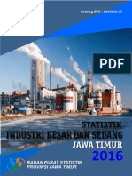 Statistik Industri Besar Dan Sedang Provinsi Jawa Timur 2016