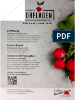(Flyer) Dorfladen Frauenkappelen, Eröffnung 18.01.2020