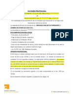 Modelo Dictamen - Renovacion de Autoridades - Cambio de Domicilio 161 IGJ S.R.L. Dict Art 60 y Dom