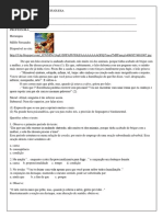 Avaliação de Língua Portuguesa 3º b or Subord, Adv