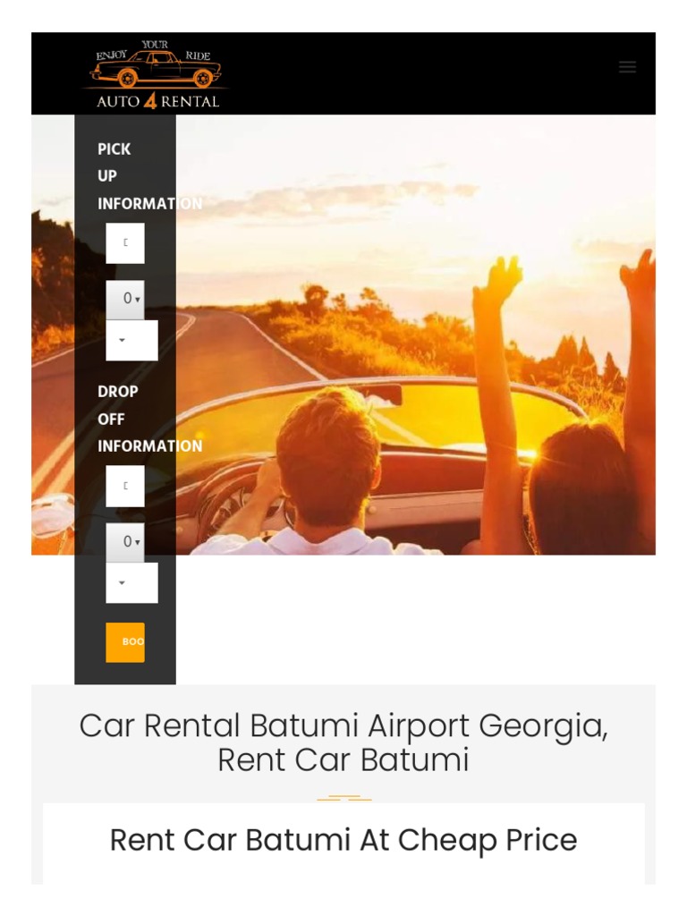 Car Rental Batumi Airport Cars Fore Rent