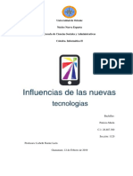 Influencias de Las Nuevas Tecnologias