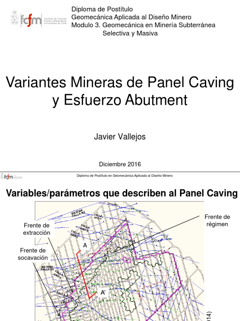 04 - Variantes Mineras de Panel Caving y Esfuerzo Abutment | Descargar ...