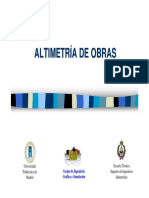 Altimetria de Obras Maquinaria en Movimiento de Tierras PDF