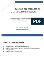 Análisis y Cálculo Del Consumo de Agua en La Construcción