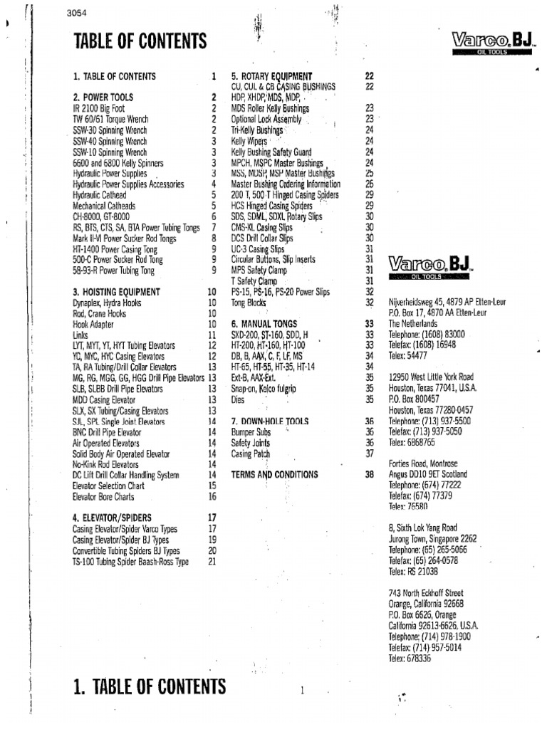 Catalogo General Varco | PDF