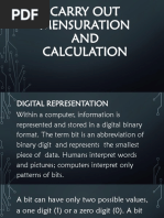 Carry Out Mensuration and Calculation