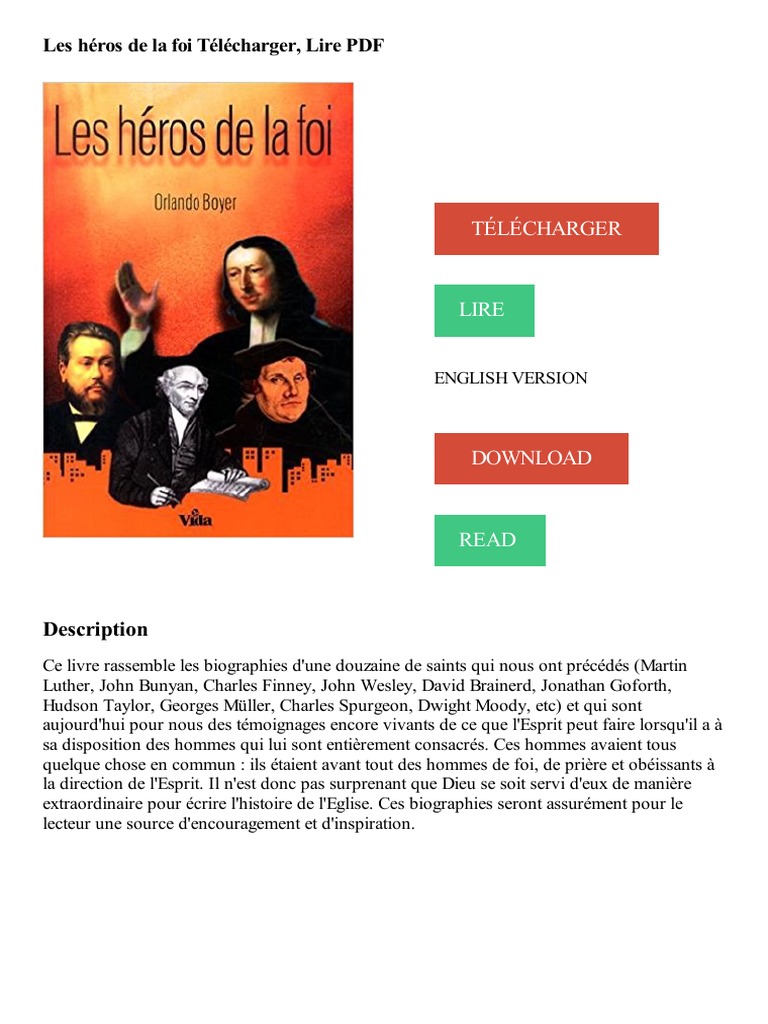 Biographies des héros de la foi | PDF | Saint | Bible