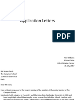 Application Letter