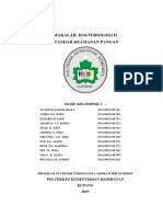 MAKALAH BAKTERIOLOGI II Standar Keamanan Pangan