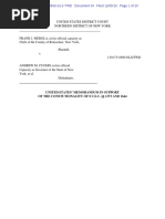 DOJ memo in Merola v. Cuomo et al