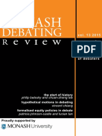 Monash Debating Review-V13